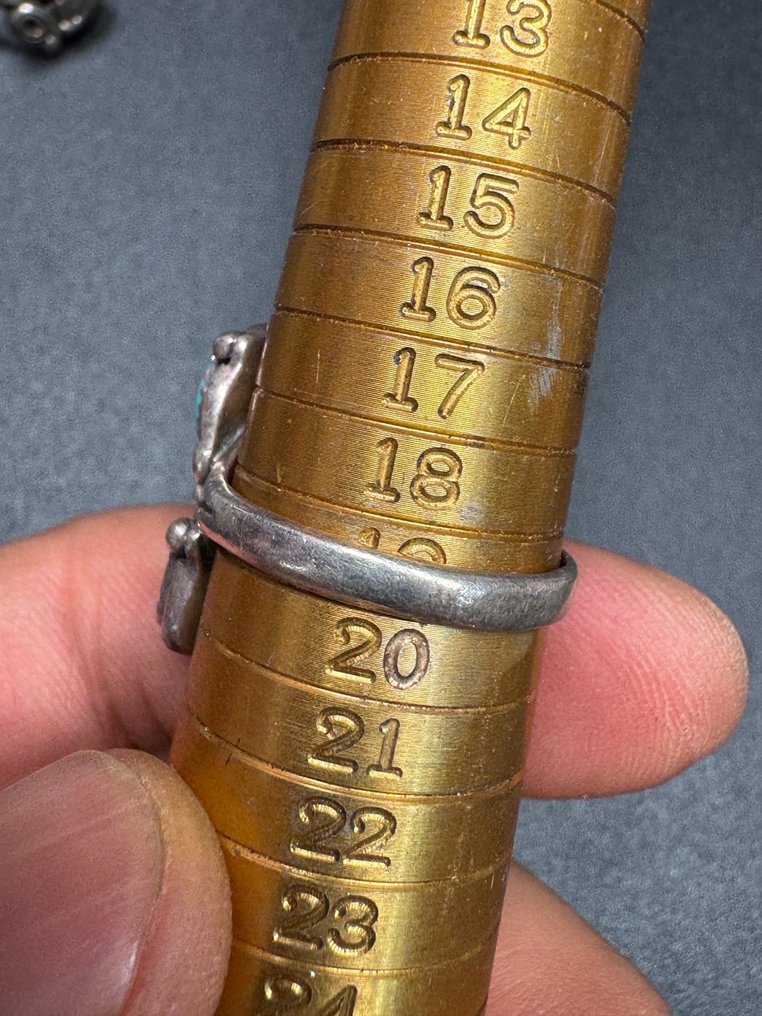 Χειροποίητο ασημένιο δαχτυλίδι από την Έθνος των Navajo. - Î—Î Î‘  (χωρίς τιμή ασφαλείας) #3.2