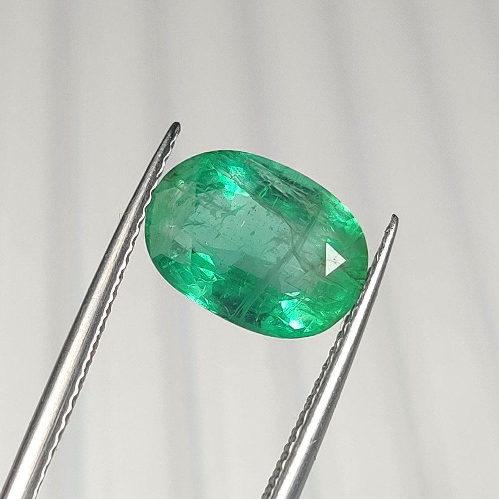 1 pcs Zöld Smaragd - 3.39 ct - Nemzetközi Gemmológiai Intézet (IGI) - Csodálatos minőség! #4.3