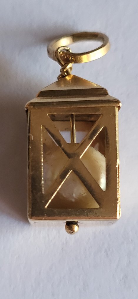 Pandantiv - 18 ct. Aur galben Perlă - Ciondolo lanterna din aur #1.0