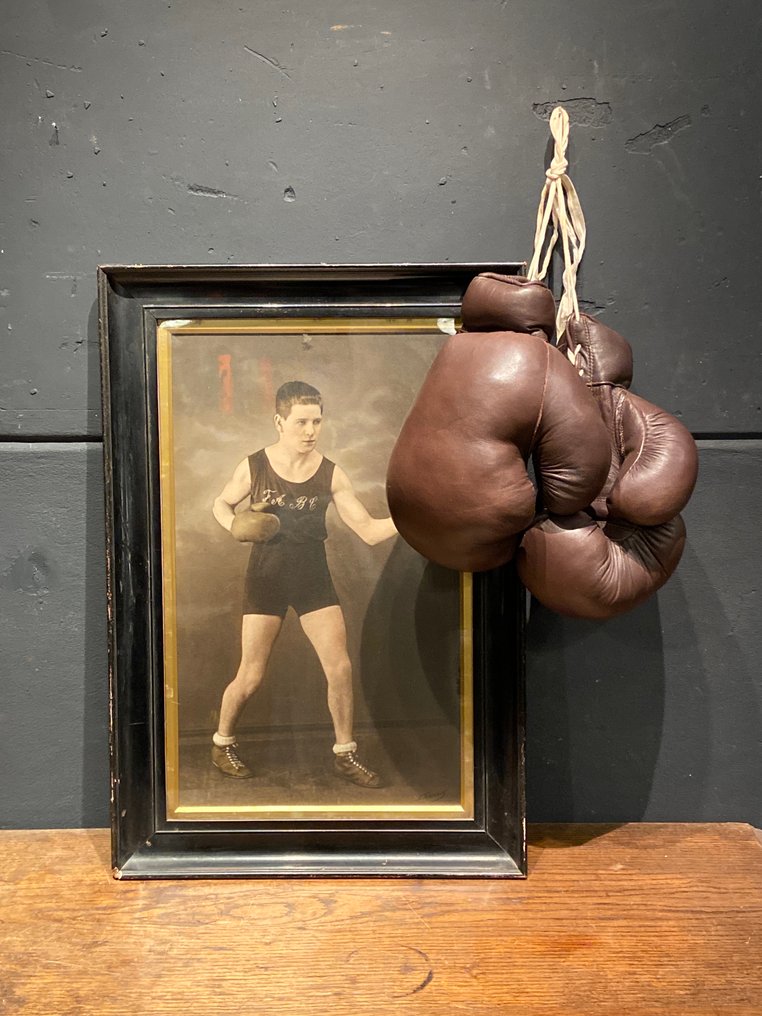 拳击手套 - 击倒风格 - 复古款式的拳击手套  #1.0