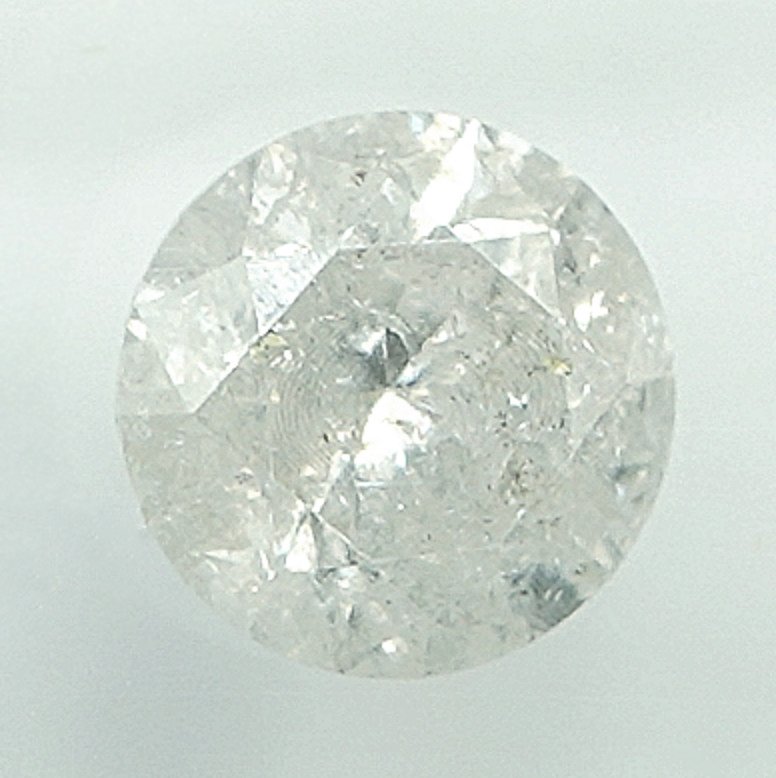 Senza prezzo di riserva - 1 pcs Diamante (Naturale) - 0.51 ct - Rotondo - I - I2 - Gem Report Antwerp (GRA) #3.2