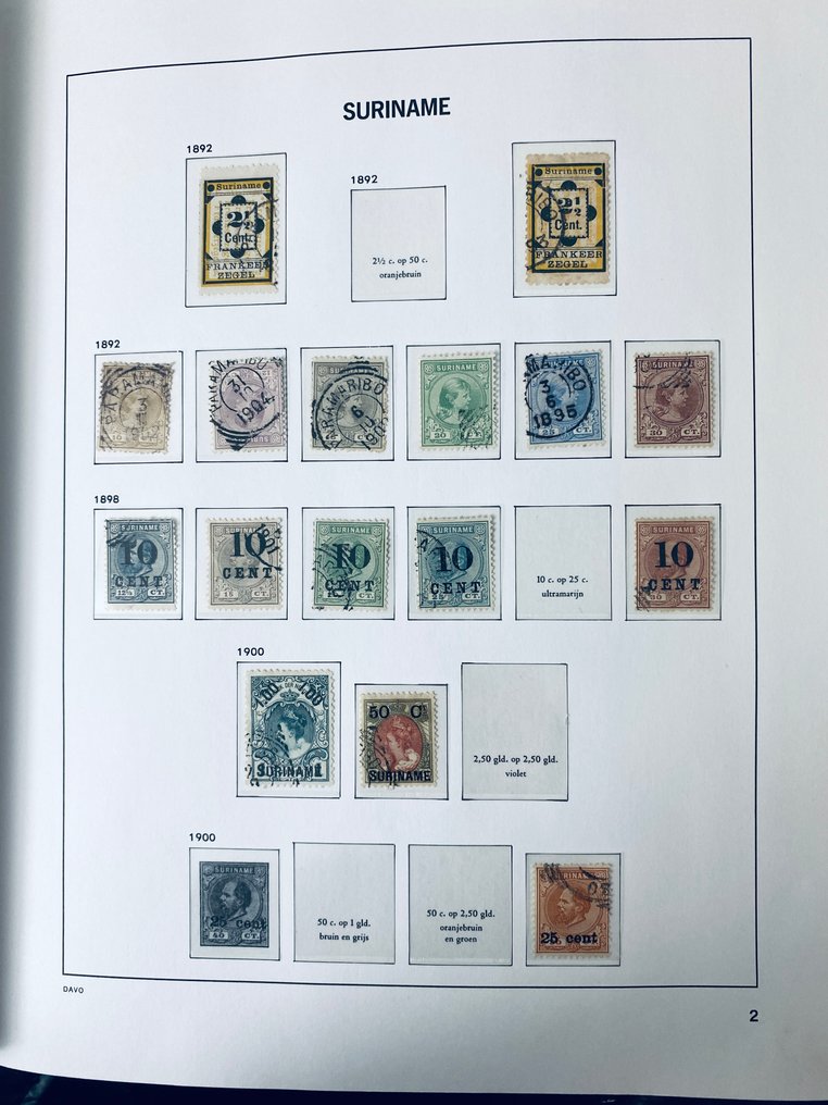 Suriname - Suriname Collection in Davo Album #2.1