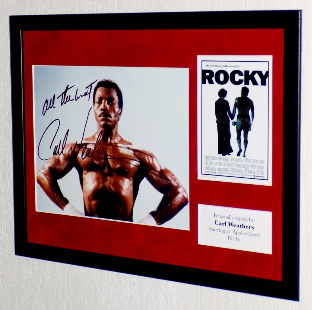 Rocky - Carl Weathers (RIP) (Apollo Creed) Premium Framed, signed + Certificate of Authenticity #1.0