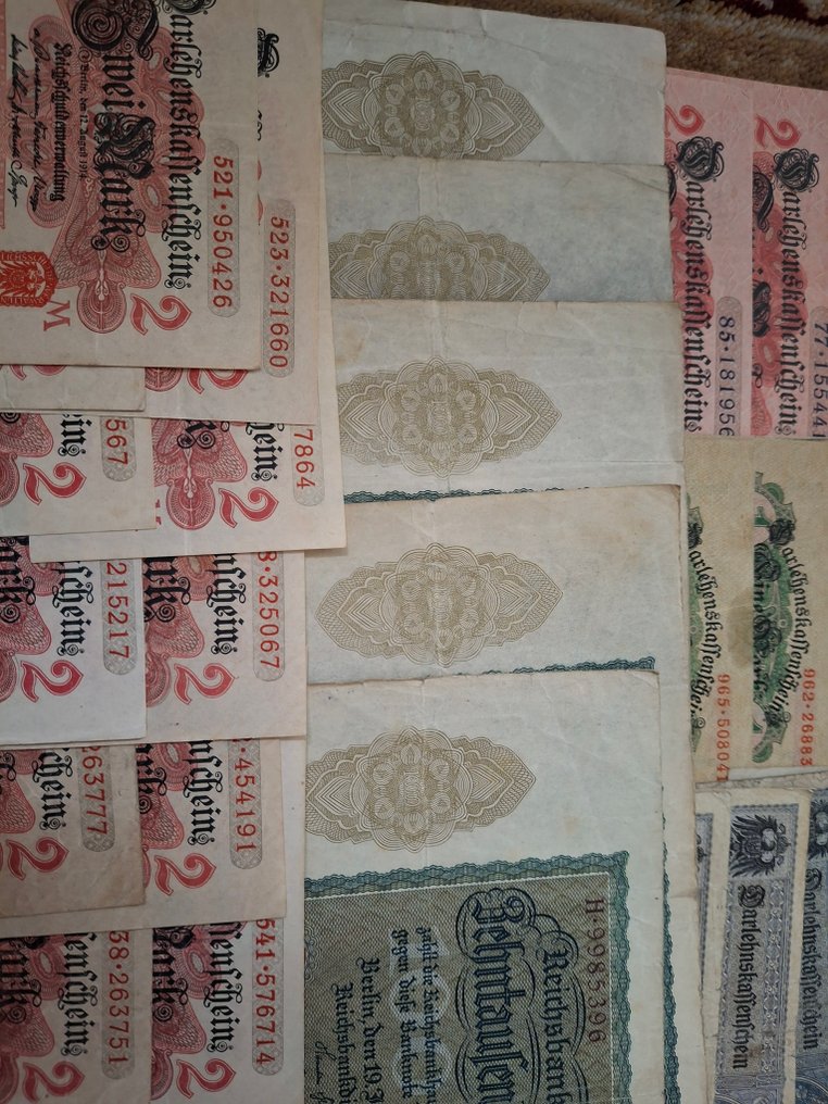 德国. - 125 Banknotes - 1910/1922  (没有保留价) #2.1