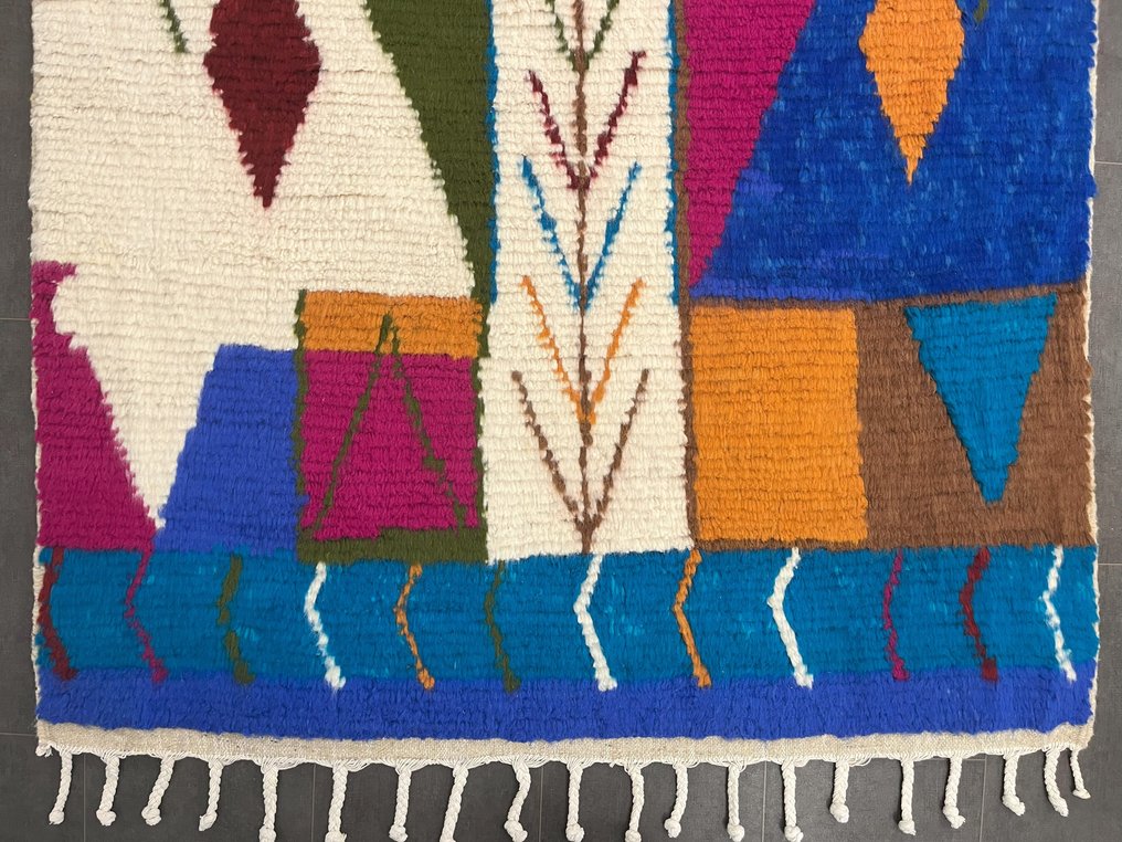 Berber, Azilal rugs with natural hues - Carpet - 251 cm - 156 cm - Handmade in Morocco #2.1