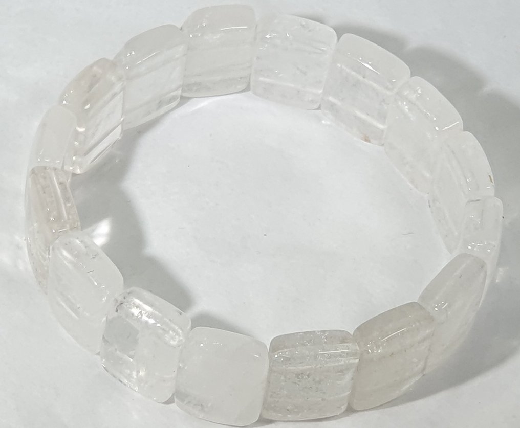 Quartz Crystal Rock, Carnelian, and Indian Agate - 3 Bracelets - First Quality Minerals - Bracelet #3.2