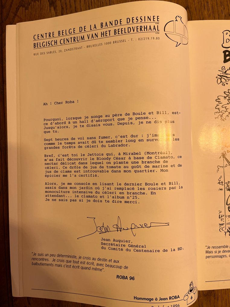 Boule et Bill - Hommage à Jean Roba - B - 1 Album - First edition - 1996 #4.3