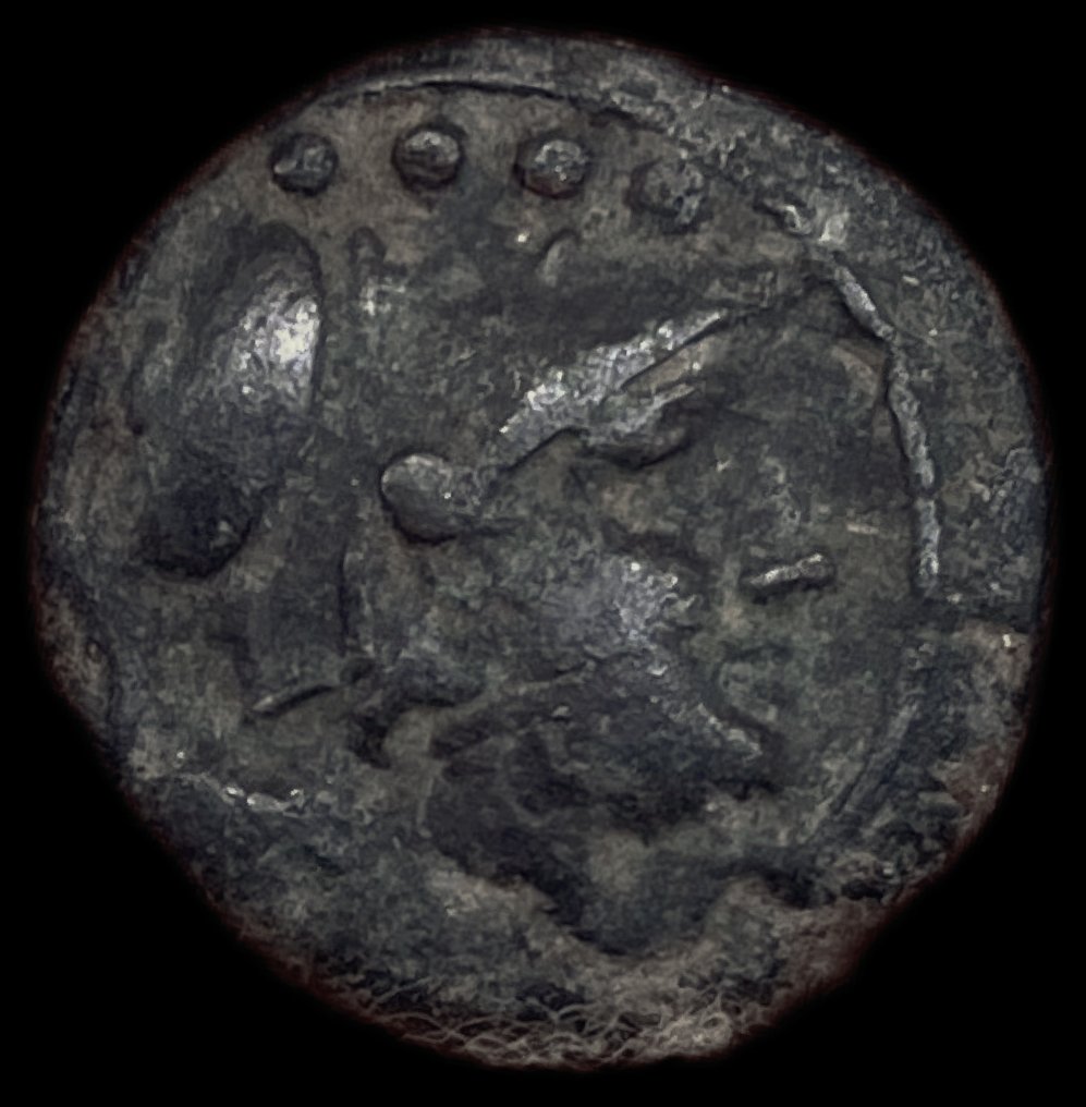 Rooman tasavalta. Anonimo. Triens después de 211 d.C. #1.0