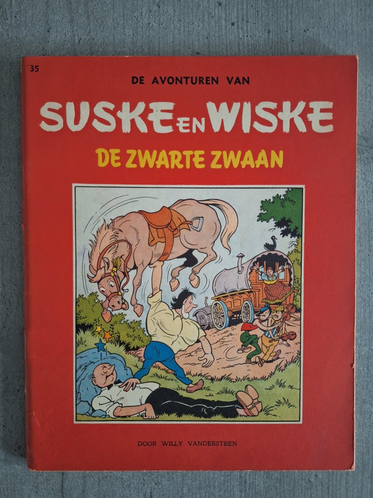 Suske en Wiske RV-35 - De Zwarte Zwaan - 1 Album - First edition - 1959 #1.0