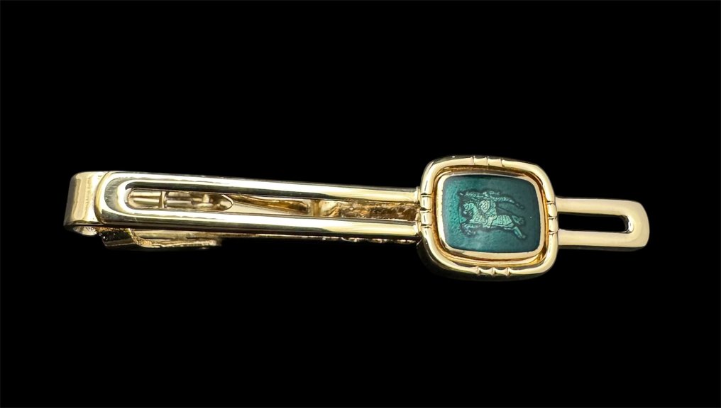 Burberry - Μέταλλο - Μανικετόκουμπα - Κλιπ γραβάτας - Αρχική συσκευασία #3.2