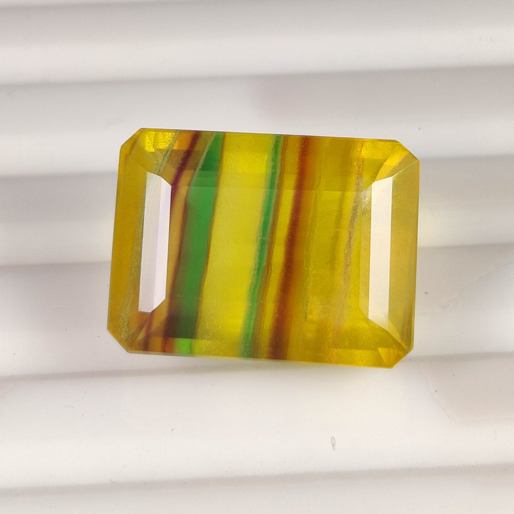 1 pcs 多色 螢石 - 32.21 ct - 國際有色寶石協會 (ICA GemLab) - 多彩! #1.0
