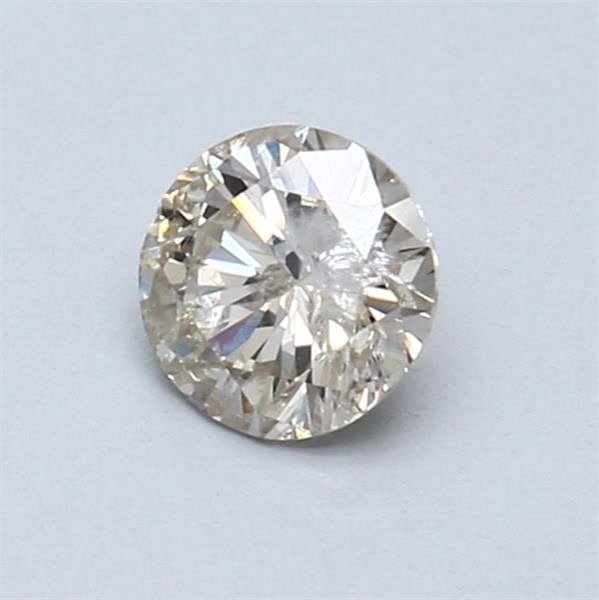 沒有保留價 - 1 pcs 鑽石 (天然彩色) - 0.51 ct - 圓形 - Fancy light 淡褐色 黃色 - I2 - 國際寶石學院(International Gemological Institute (IGI)) #3.2