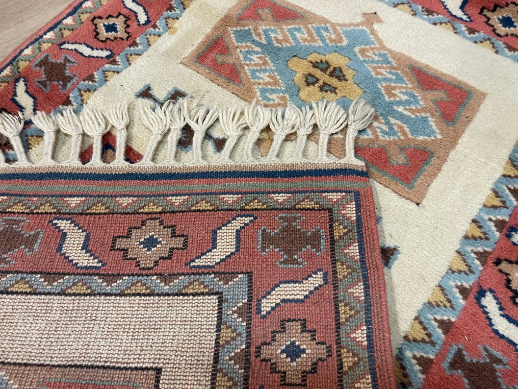 Caucasian Kazak - hand-knotted - wool - new - Turkey - colorful rug - cleaned - Carpet - 130 cm - 82 cm #4.3