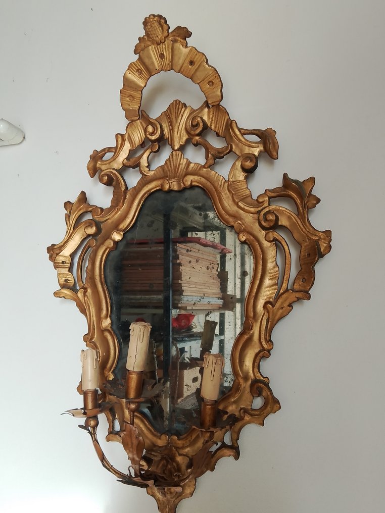 Fali tükör  - Fa, Aranyozott #3.2