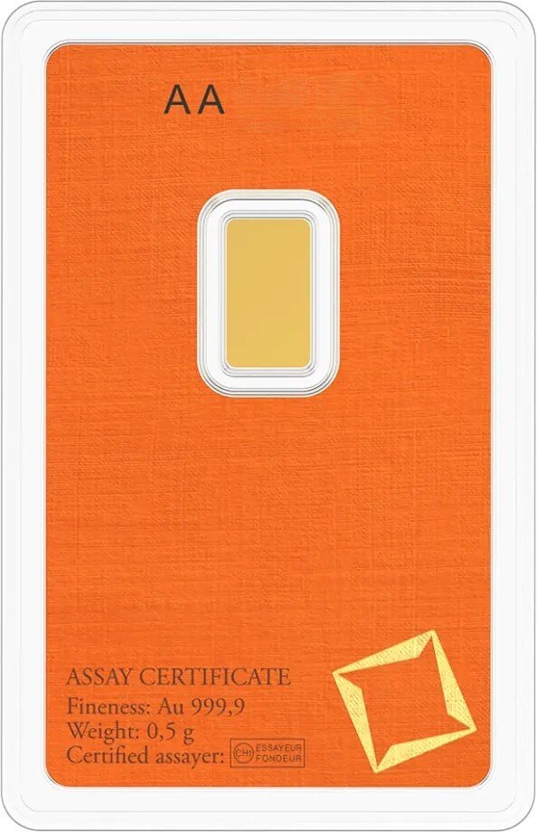 0,5 gram - Gold .999 - Valcambi - Sealed & with certificate (No reserve price) #1.0