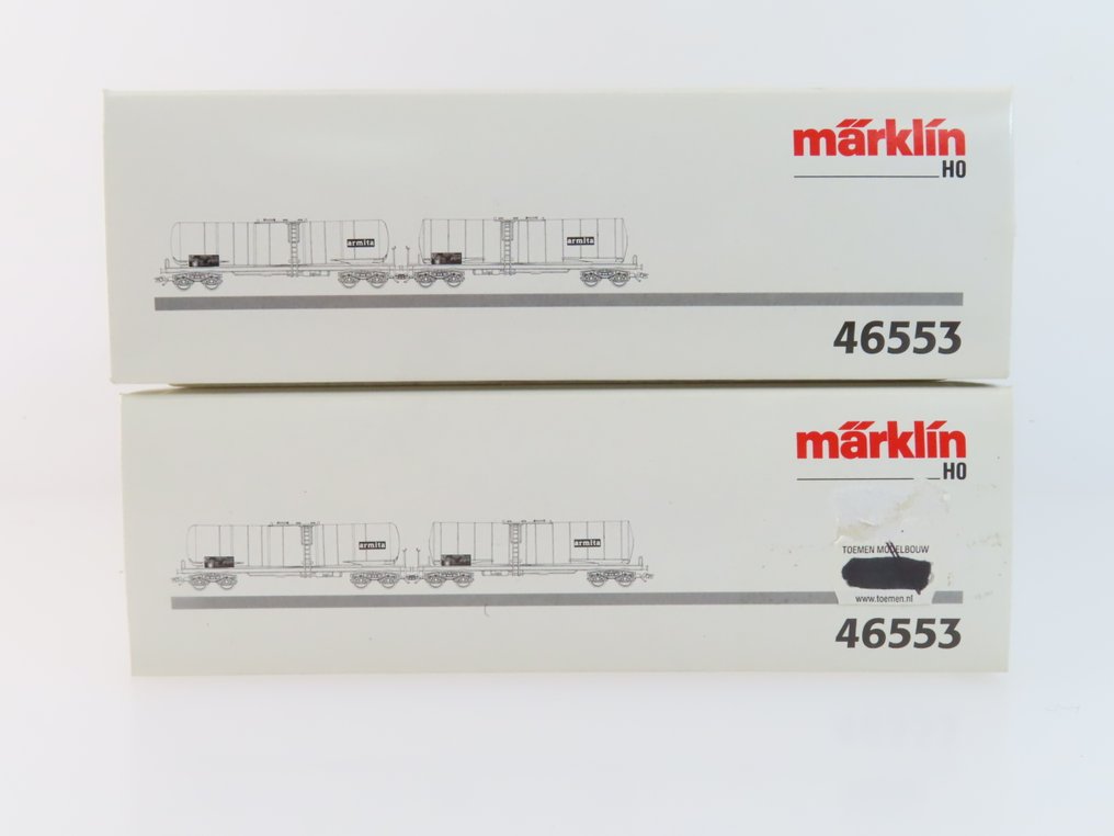 Märklin H0 - 46553 - Set di vagoni merci di modellini di treni (2) - Set di carri merci 2x a 2 pezzi con carri cisterna a 4 assi con scritta 'Armita'. - NMBS, NS #4.3