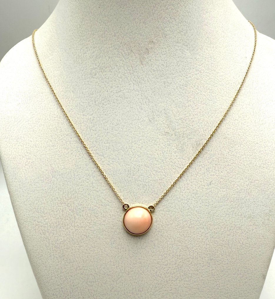 Sans prix de réserve - Collier - 18 carats Or jaune Corail #1.0