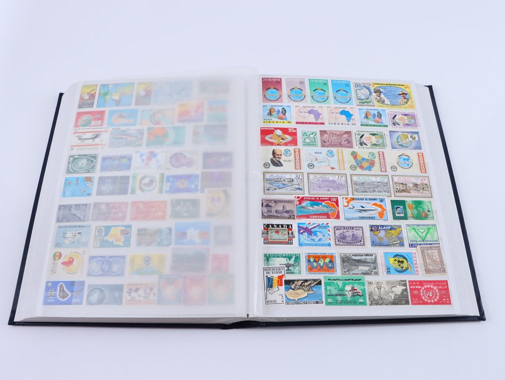 世界  - 主题地图未使用收藏，存放于邮票册中 #2.1