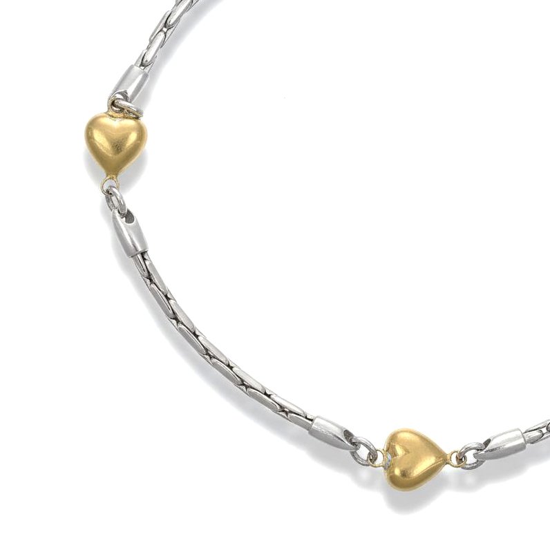 手鈪 - 18 克拉 黃金, 白金 #1.0