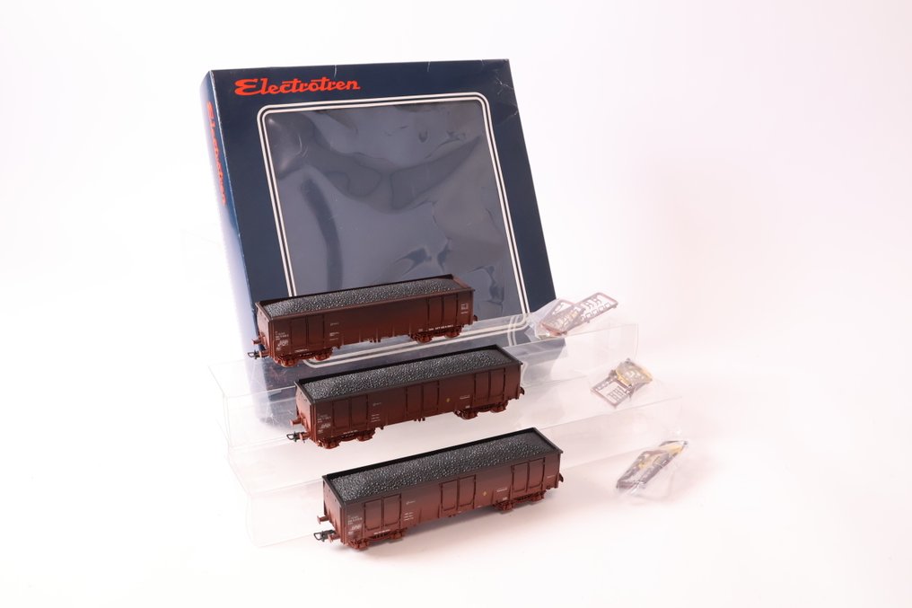 Electrotren H0 - 6509K - Set machetă tren cu vagon marfă (1) - Set de 3 vagoane tip Ealos - RENFE #1.0