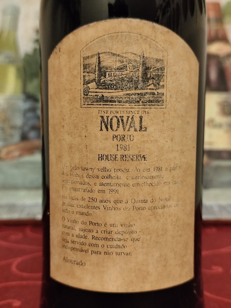1981 Quinta do Noval - House Reserve - Pullotettu 1991 -  Porto  - 1 Pullo (0.75L) #3.2