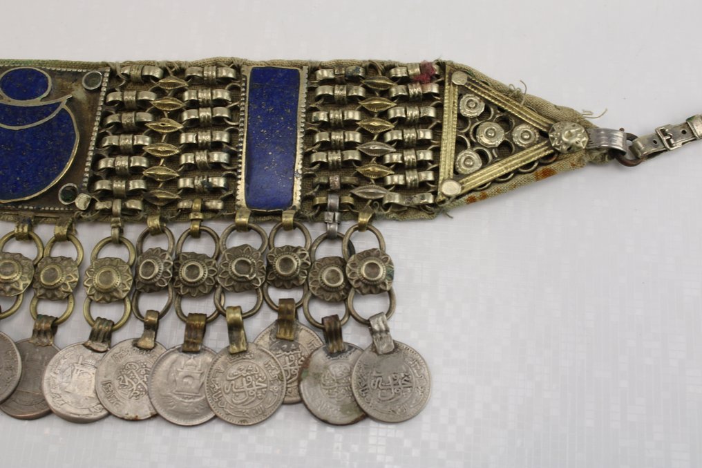 Kuchi 拉长石项圈项链 - 阿富汗  (没有保留价) #4.3