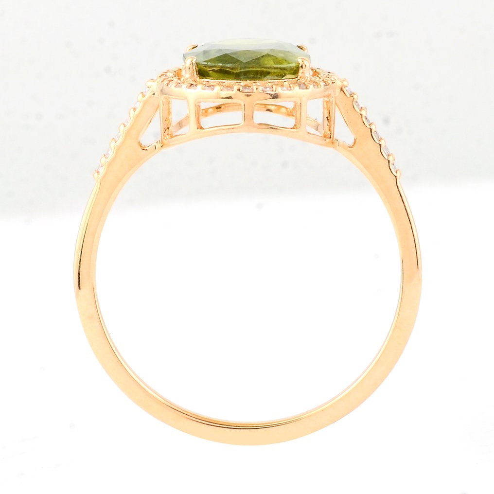 χωρίς τιμή ασφαλείας - Δαχτυλίδι - 14 καράτια Κίτρινο χρυσό - 2.40ct. tw. Ζαφείρι - Διαμάντι #2.1