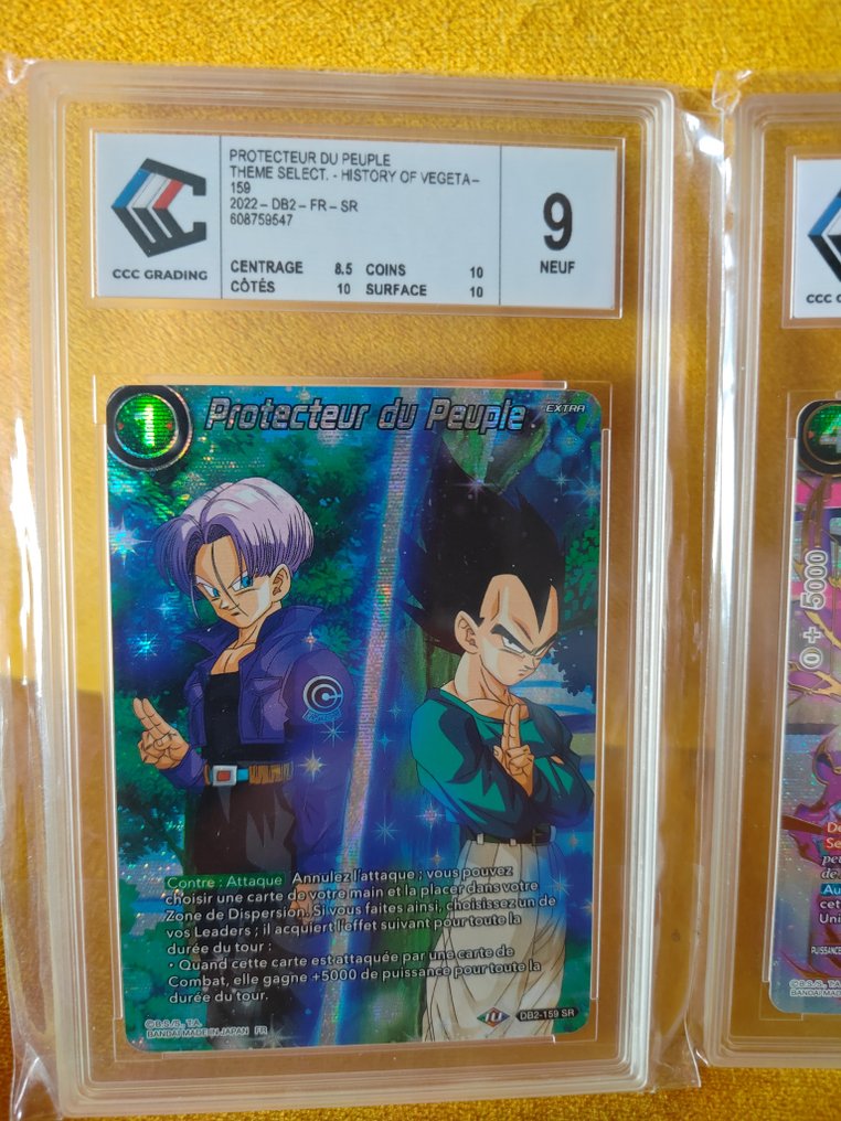 Bandai - 3 Graded card - Dragon Ball - Vegeta - CCC 10 #1.0