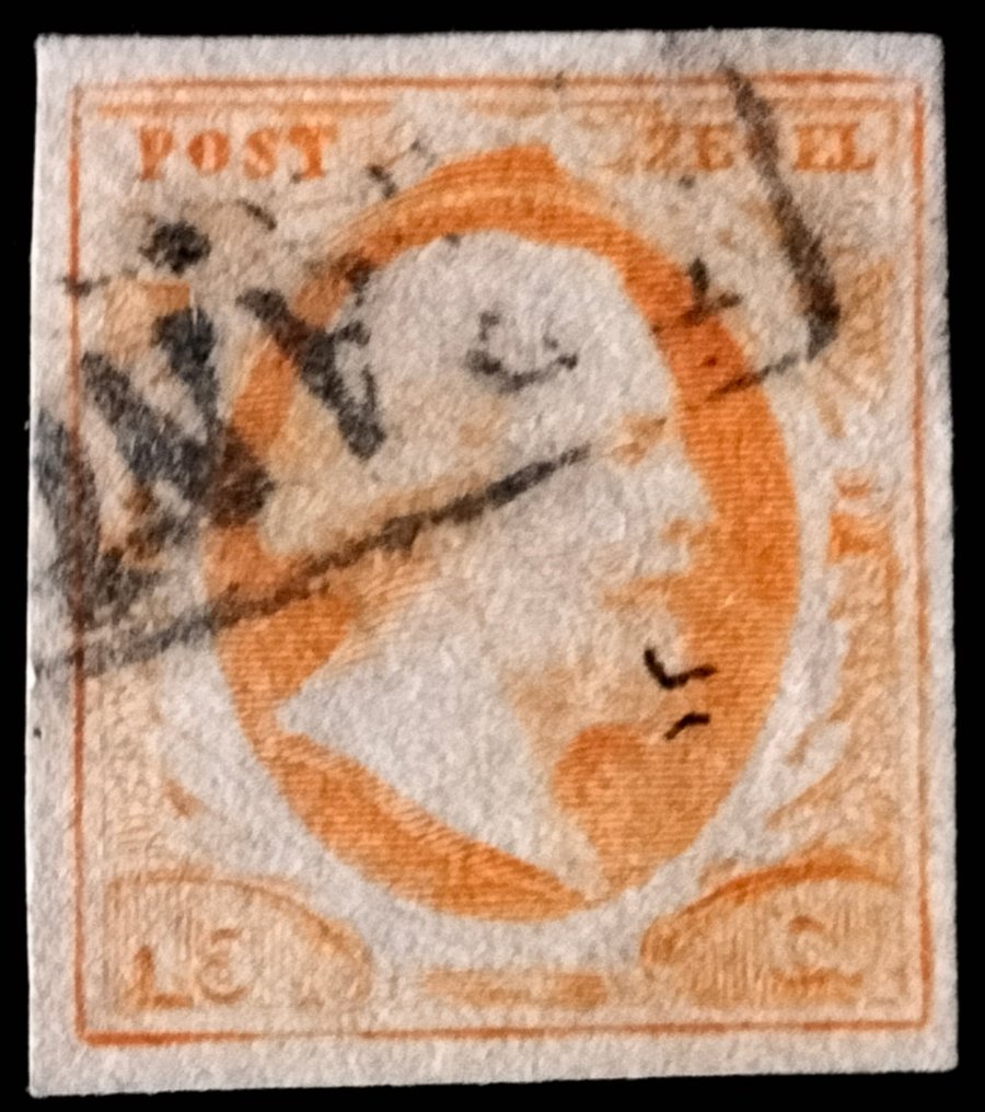 Ολλανδία 1852/1852 - Καλά επιτυχημένη πρώτη έκδοση του σετ Koning Willem III. - Nvph 1/3 #1.0