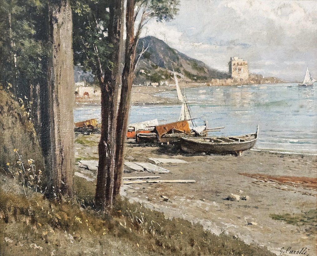 Giuseppe Carelli (1858-1921) - Scorcio di Maiori #2.1