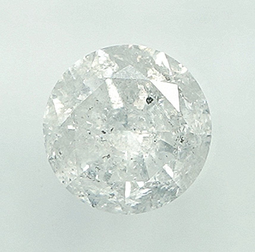 Senza prezzo di riserva - 1 pcs Diamante (Naturale) - 0.53 ct - Rotondo - I3 - Gem Report Antwerp (GRA) #1.0