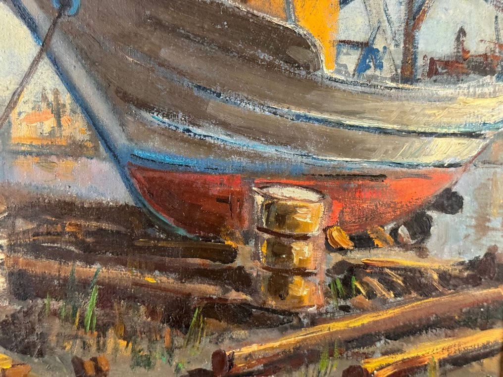 Ιταλική σχολή (XX) - Pescherecci a secco (canale di Pescara) #4.3