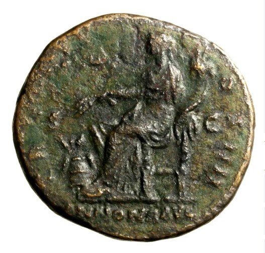 Empire romain. Antonin le Pieux (138-161 apr. J.-C.). Sestertius Rome - Annona (Sans prix de réserve) #1.0