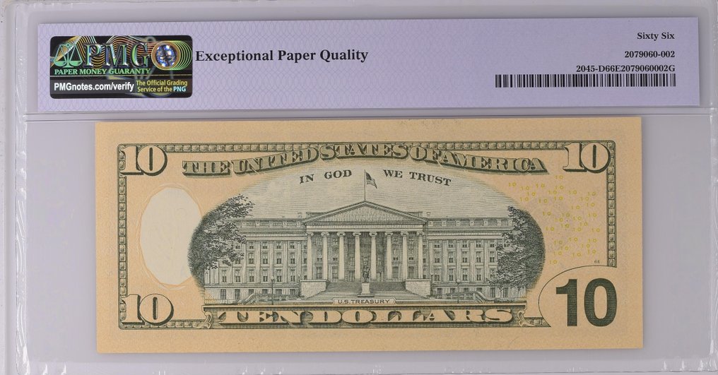 美国. - 3 banknotes - all graded 2017 - Fr # 2045-D / 3004-G / 3004-E  (没有保留价) #2.1