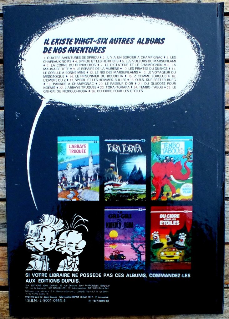 Spirou et Fantasio T27 - L'Ankou - C - 1 Album - 第一版 - 1977 #1.0