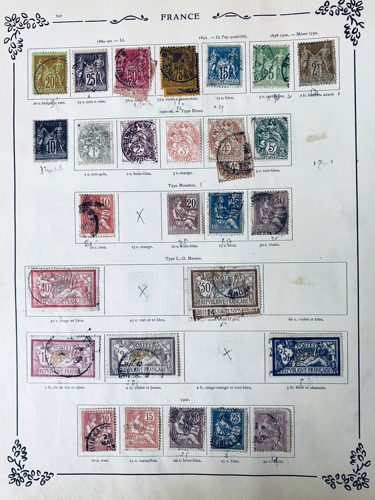Frankrijk - Collectie Frankrijk op Oude Albumbladen #1.0