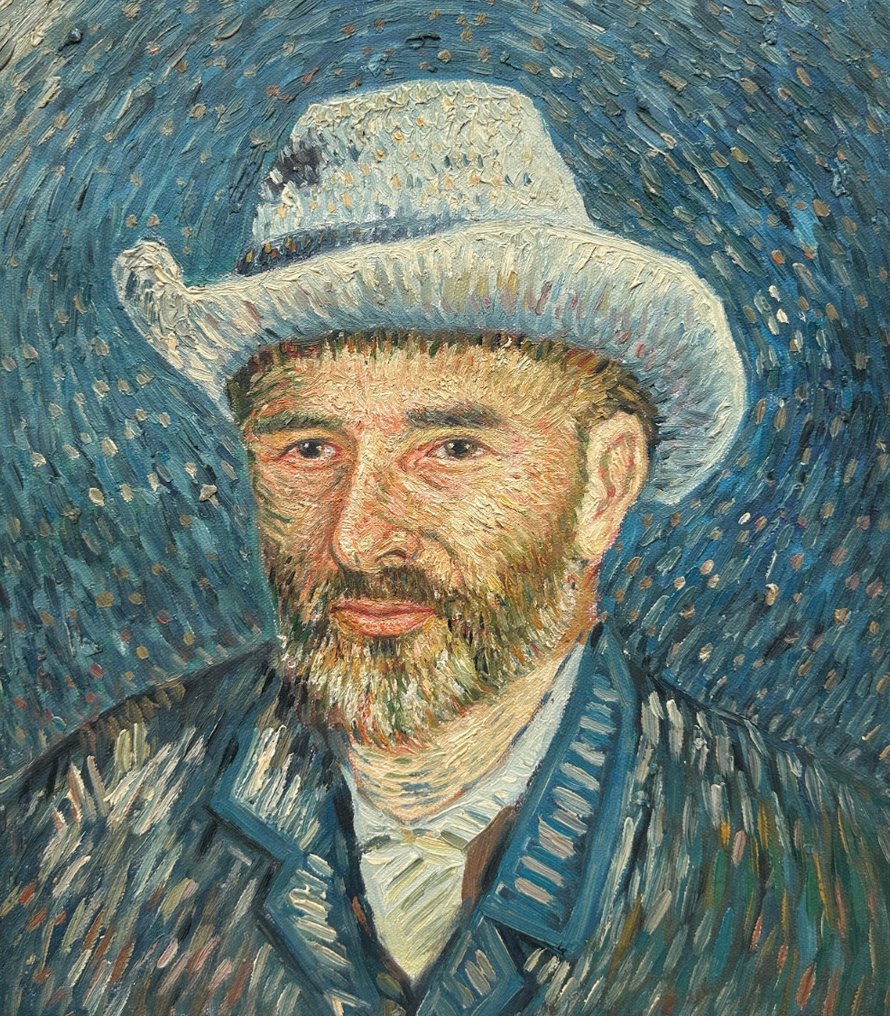 After Vincent van Gogh - Self-Portrait with Grey Felt Hat #1.0