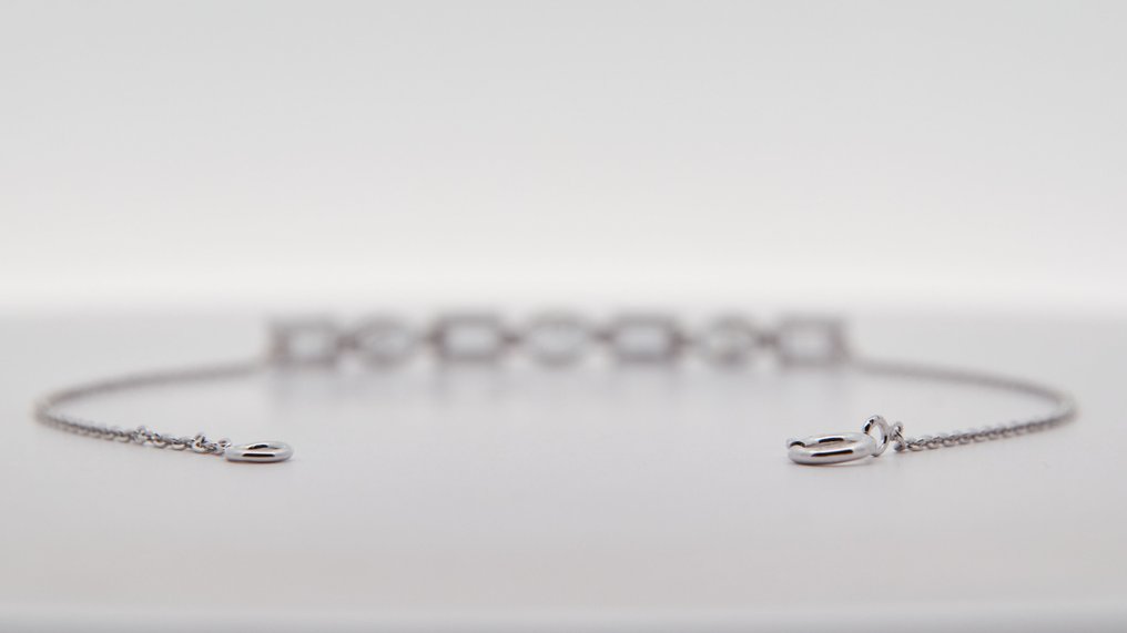 χωρίς τιμή ασφαλείας - Βραχιόλι - 14 καράτια Λευκός χρυσός -  2.58ct. tw. Διαμάντι (Εργαστηριακής καλλιέργειας) #3.2