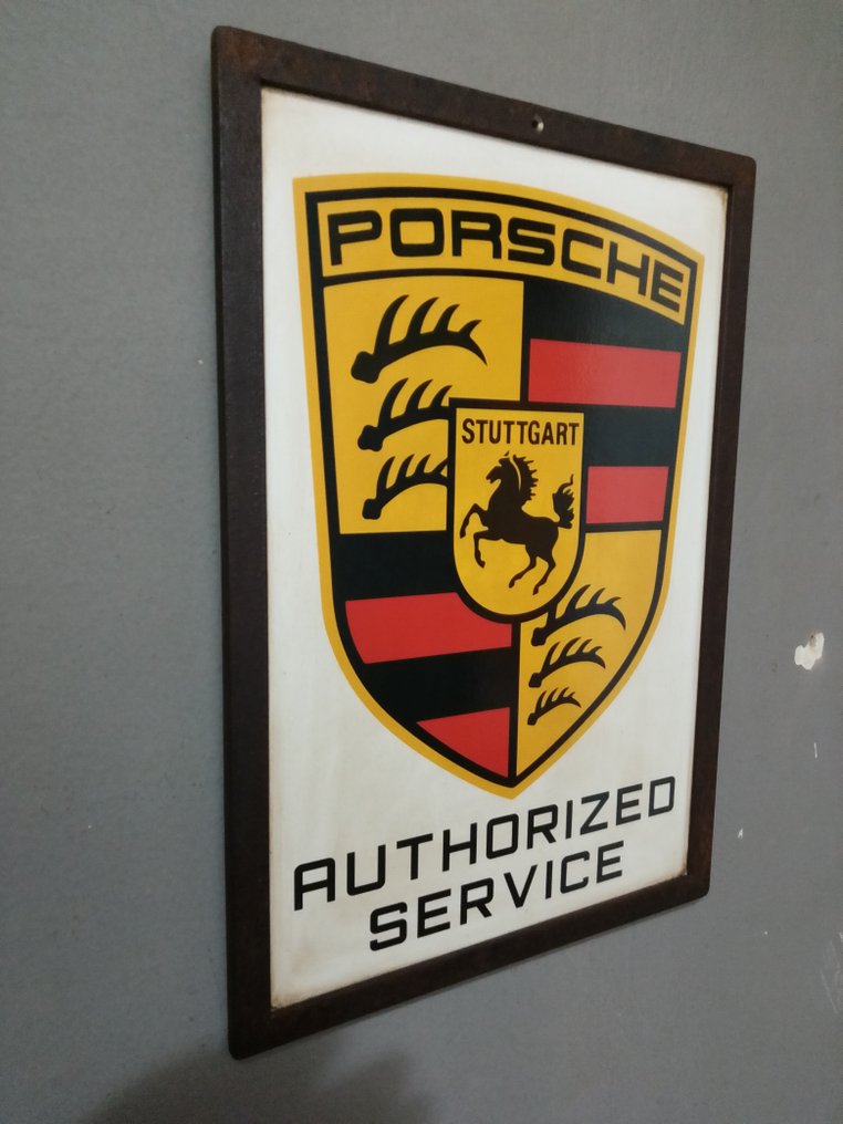 Porsche - Jernskilt - Porsche - Markedsføringstegn - 1970 - Jern #1.0