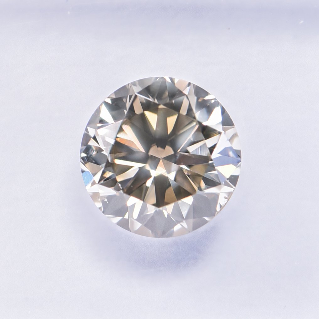 χωρίς τιμή ασφαλείας - 1 pcs Διαμάντι  (Φυσικού χρώματος)  - 1.08 ct - Στρογγυλό - Fancy deep Πρασινωπό, Καφετί Κίτρινο - SI1 - International Gemological Institute (IGI) - ΒΓ #2.1