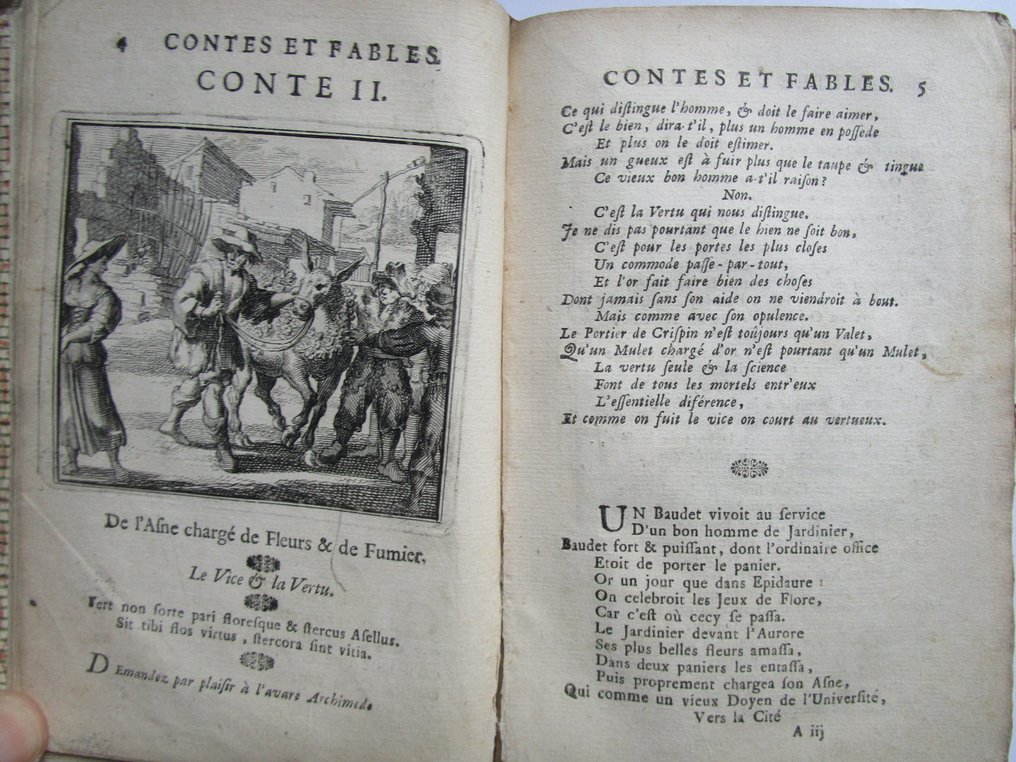 Mr. Le Noble - Contes et fables. Avec le sens moral. - 1699 #3.2