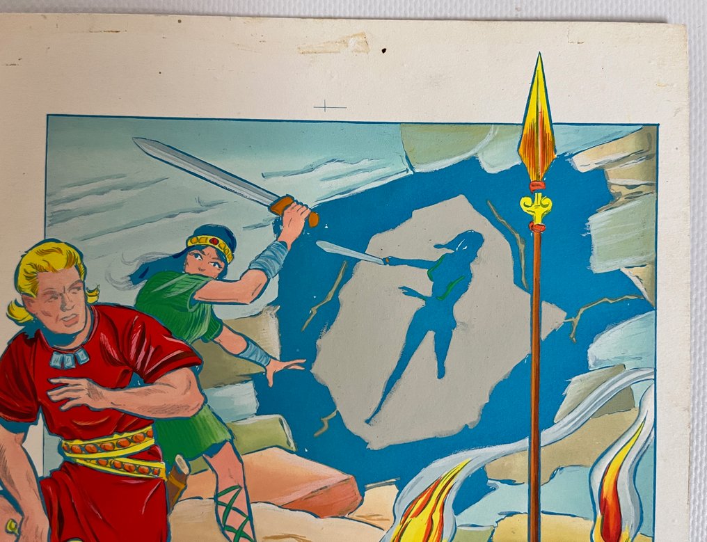 Willy Vandersteen / Studio Vandersteen - 1 Blue coloring - De Rode Ridder - De hamer van Thor #4.3