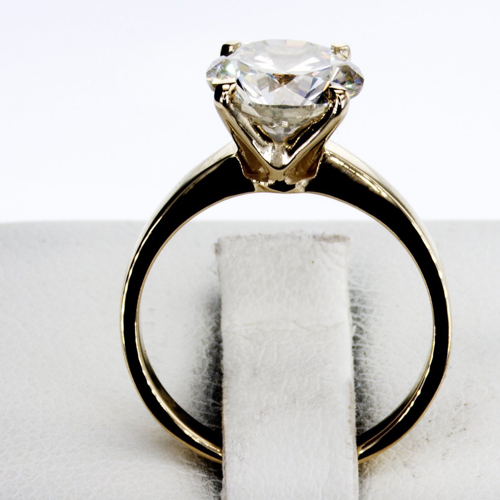 Sans prix de réserve - Bague de fiançailles - 14 carats Or jaune - 2.03ct. tw. Diamant (Naturelle) #1.0