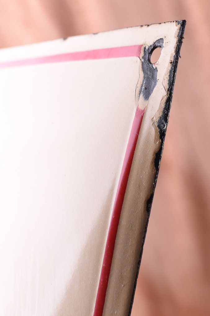 Sign - Porsche - XXL Ricambi Originali; "Authorized Sales, Service, Parts; top quality; unrestored Enamel sign of #3.2