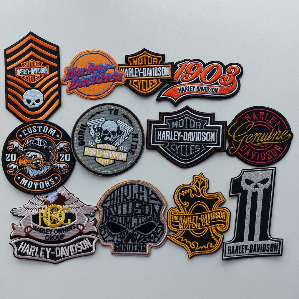 Memorabilia collection - 12 new Harley Davidson patches #1.0