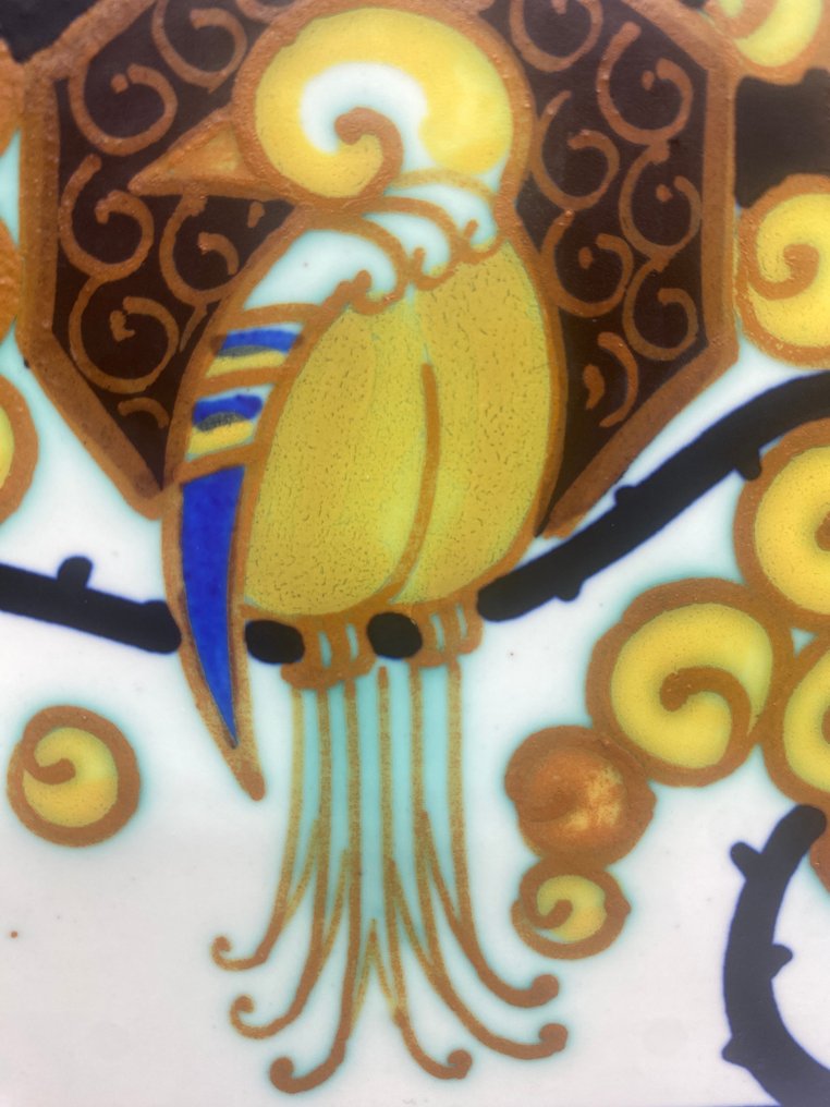 Boch Frères - Charles Catteau - Vase -  D.1130  - Faïence - Boîte carrée couverte #4.3