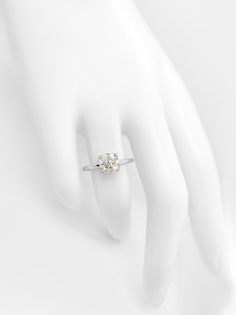 χωρίς τιμή ασφαλείας - Δαχτυλίδι - 14 καράτια Λευκός χρυσός -  1.27ct. tw. Διαμάντι (Φυσικού χρώματος) - Πιστοποιητικό IGI #4.3