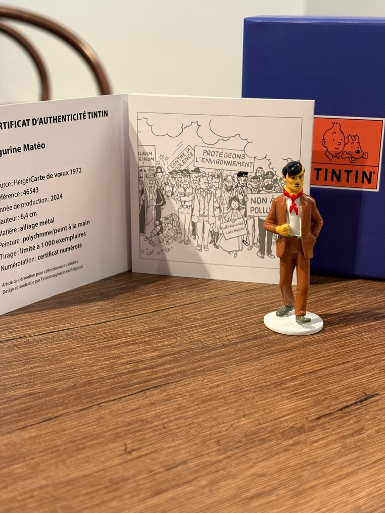 雕像 - Collection Carte de Vœux 1972 - Moulinsart Tintin réf 46543 - 铅 #1.0