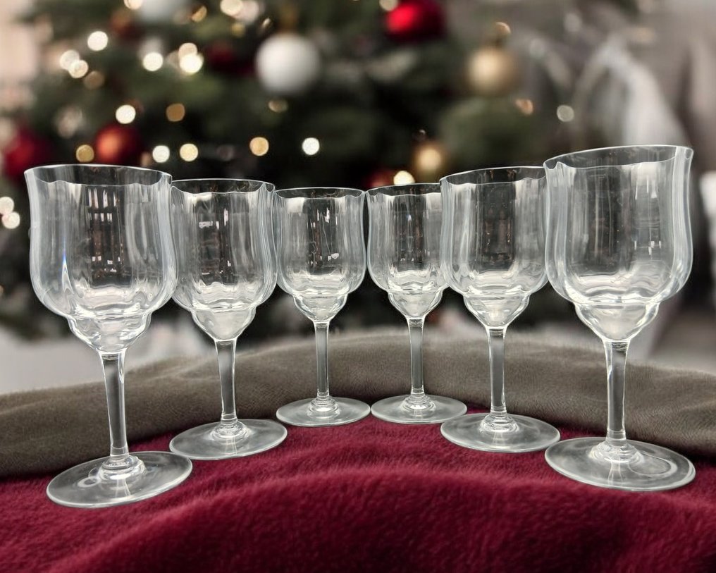 Baccarat - Drinking service (6) - Capri (Optic) - Crystal - Red wine #2.1