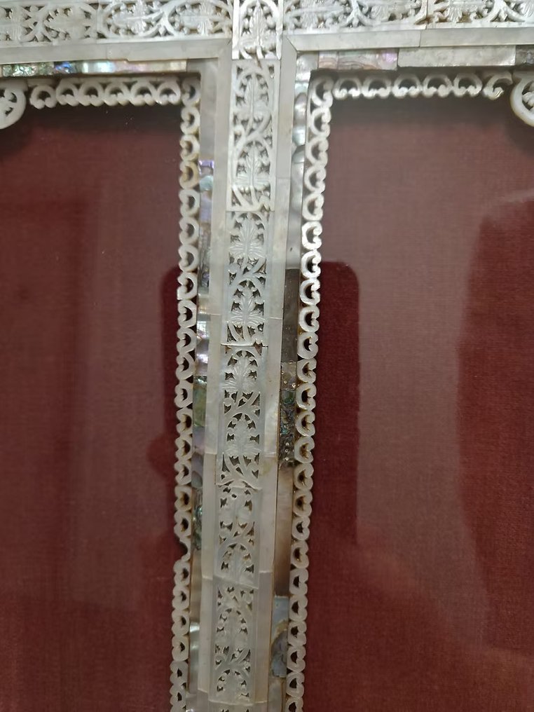 Relicvariu - Sidef - secolul al XIX-lea - Pilgrim Cross #4.3